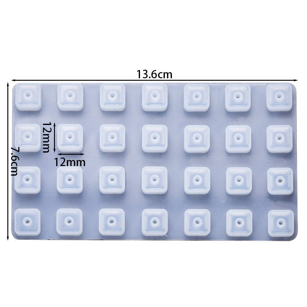 Square Alphabet Bead Silicone Mould Set Mould