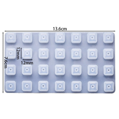 Square Alphabet Bead Silicone Mould Set Mould