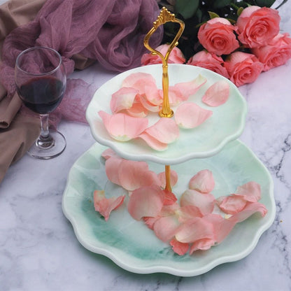 Two Layer High Tea Serving Tray Silicone Mould Set Resin