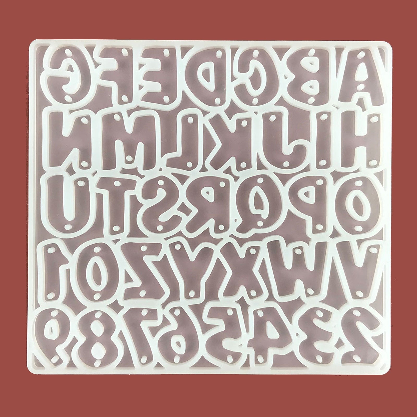 Uppercase Alphabet Letter Silicone Mould Resin