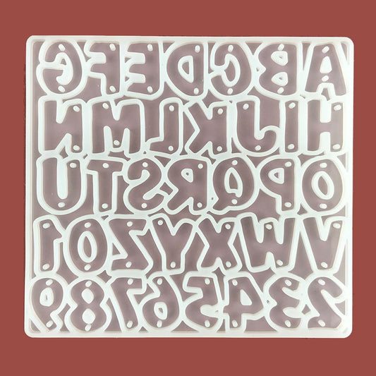 Uppercase Alphabet Letter Silicone Mould Resin