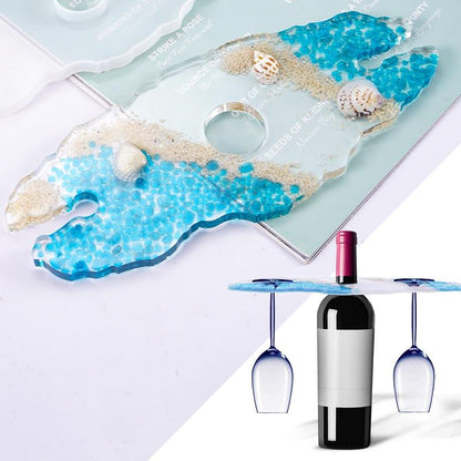 Wine Glass Holder Silicone Resin Mould Bottle Shelf Storage Moulds