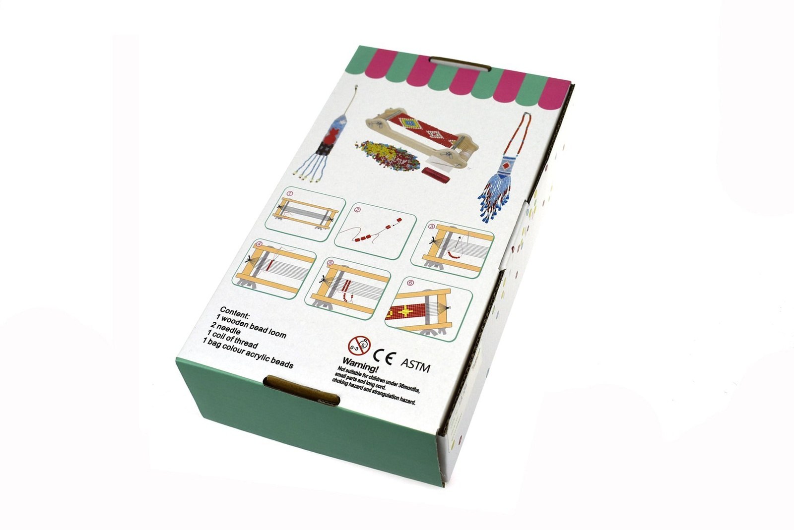 WOODEN BEAD LOOM CRAFT KIT 